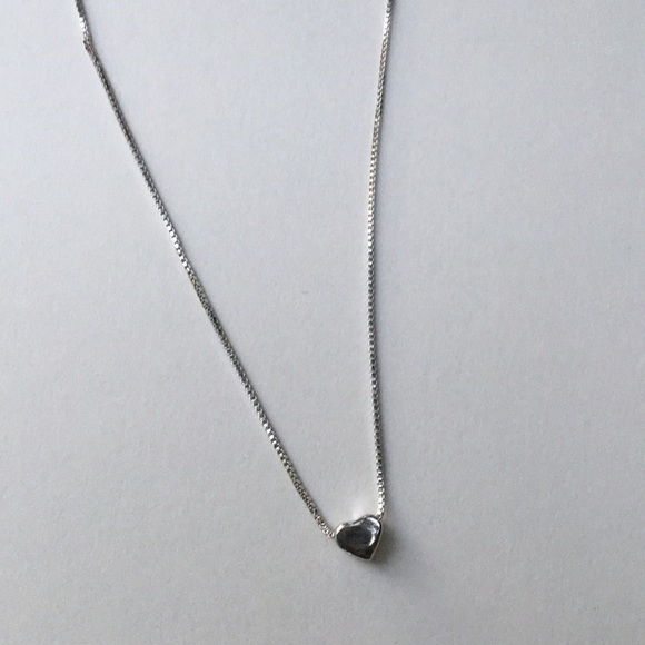 New! Sterling Silver Heart Pendant Necklace - Picture 4 of 8
